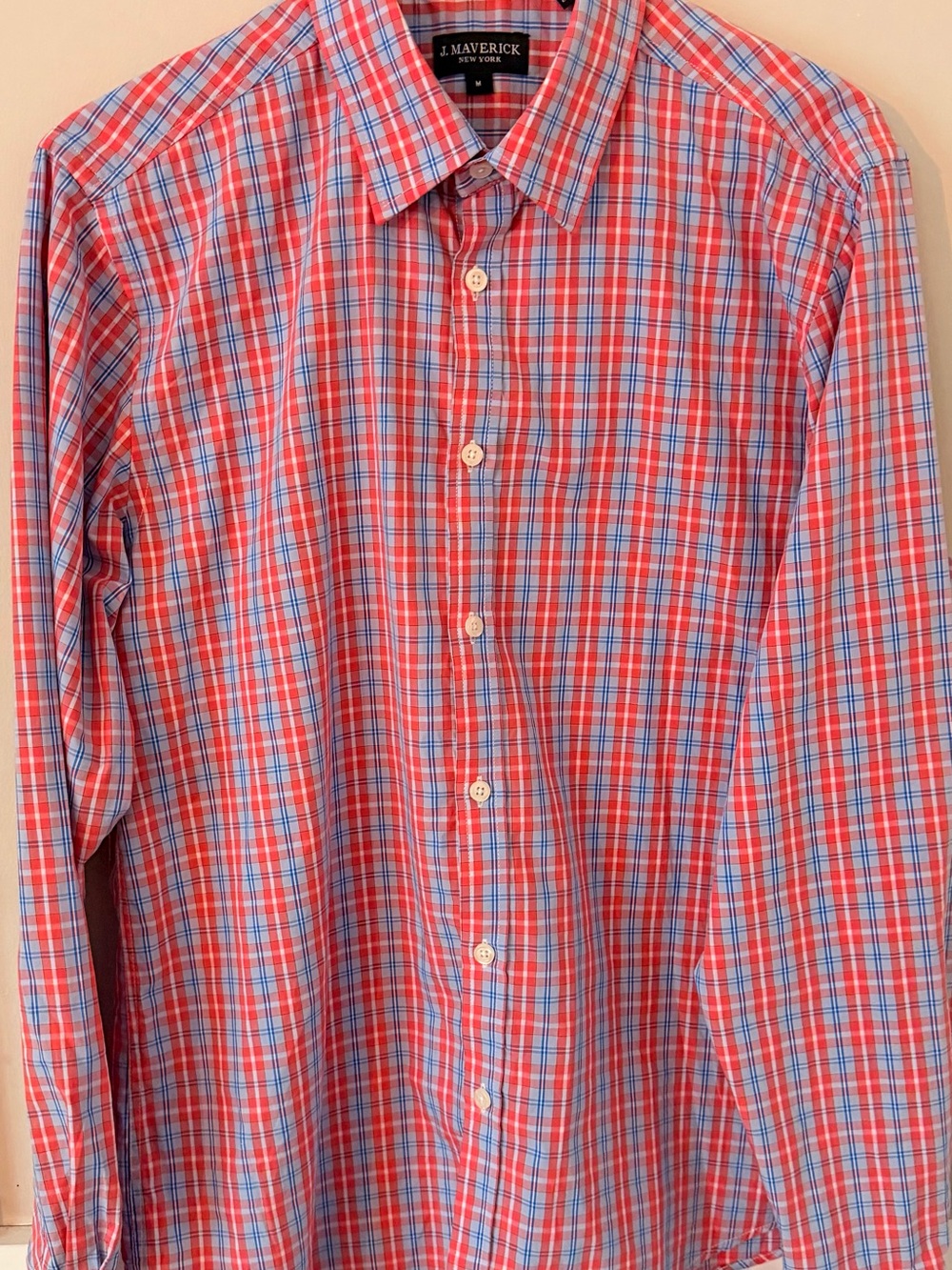 J Maverick Multicolor 100% Cotton Men’s M Long Sleeve Button Up Shirt